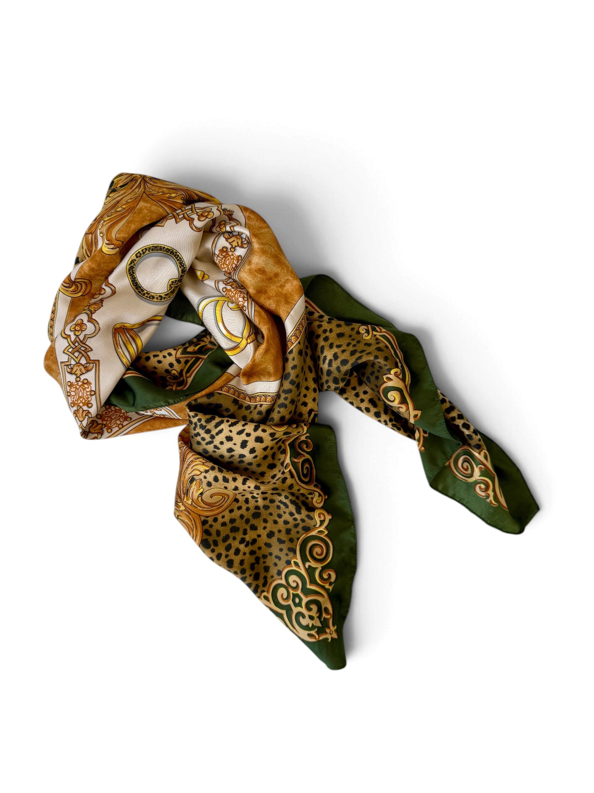 80s–90s Colourful Printed Scarf
