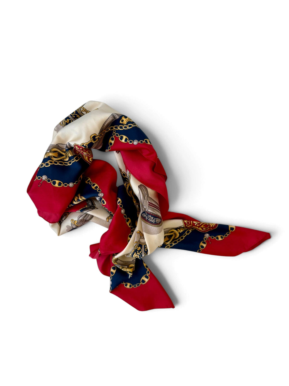 80s–90s Colourful Printed Scarf