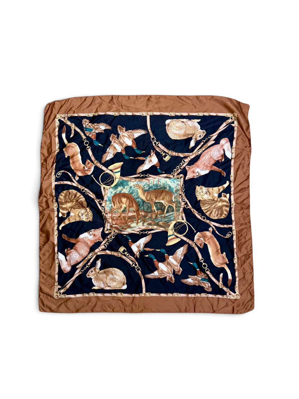 80s–90s Colourful Printed Scarf