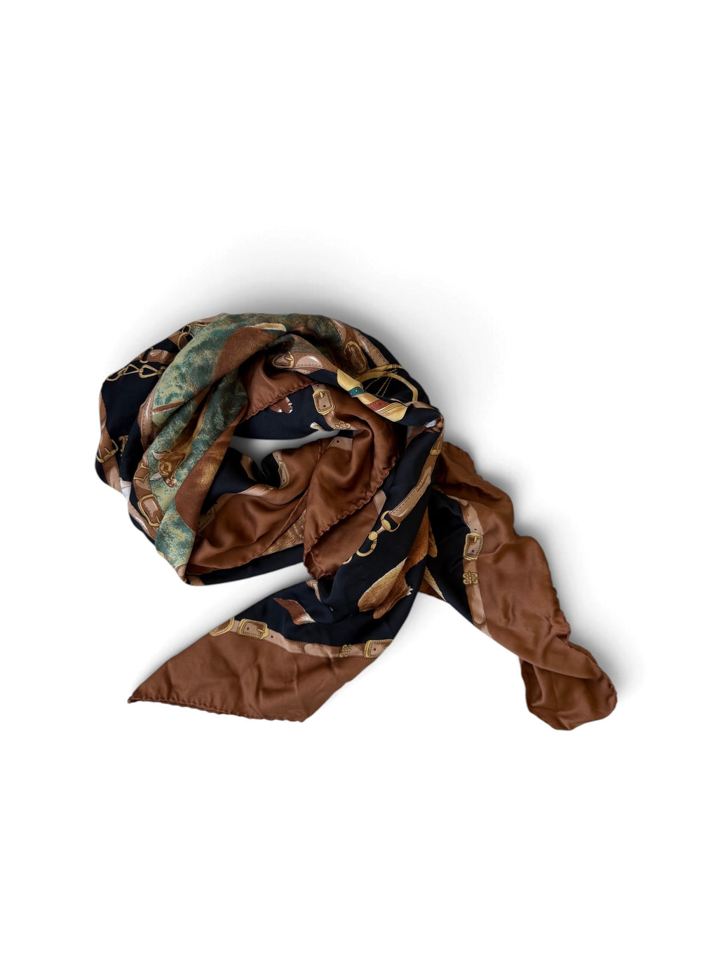 80s–90s Colourful Printed Scarf