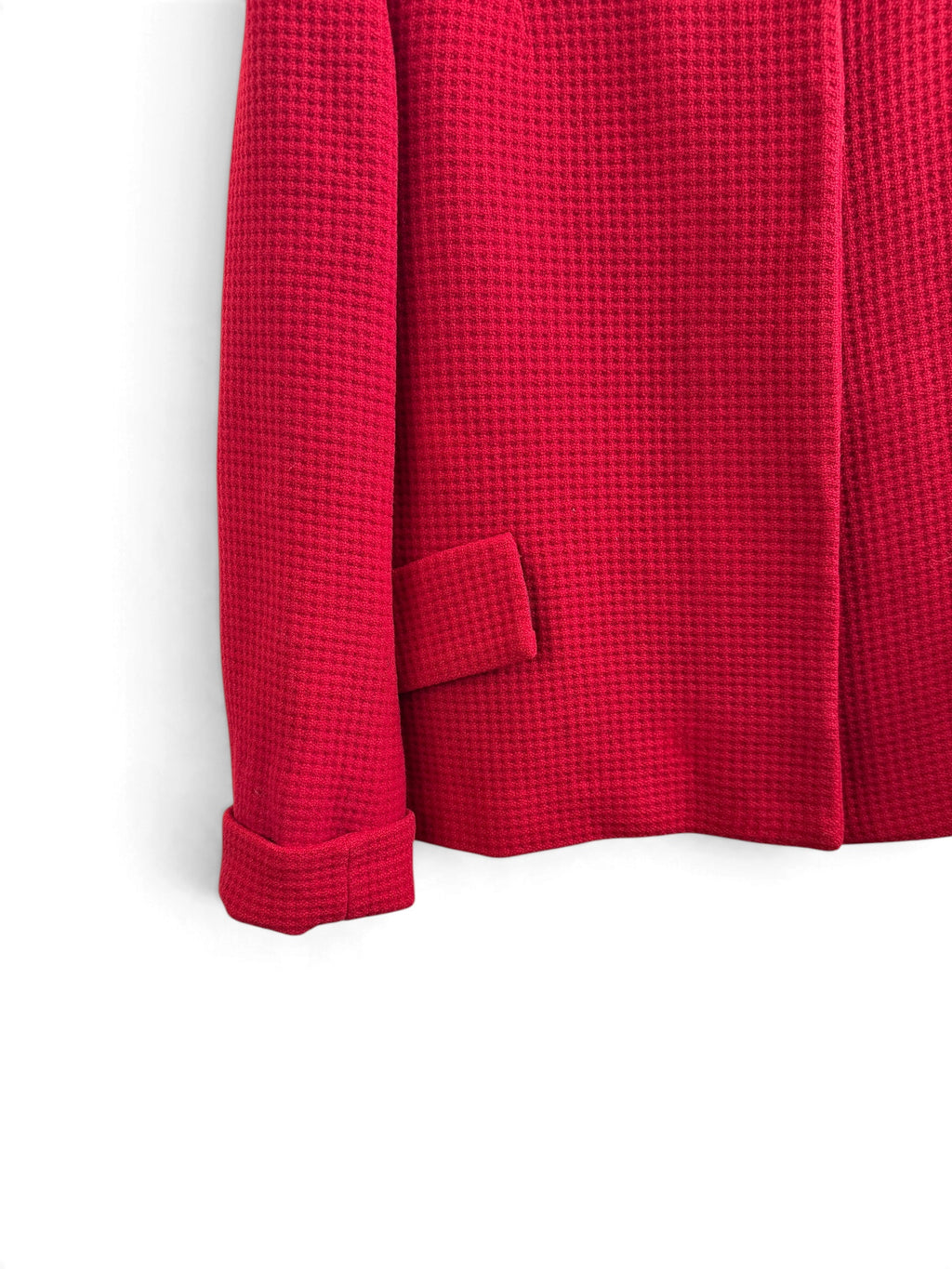 Casaco Vermelho Estilo Capa Vintage