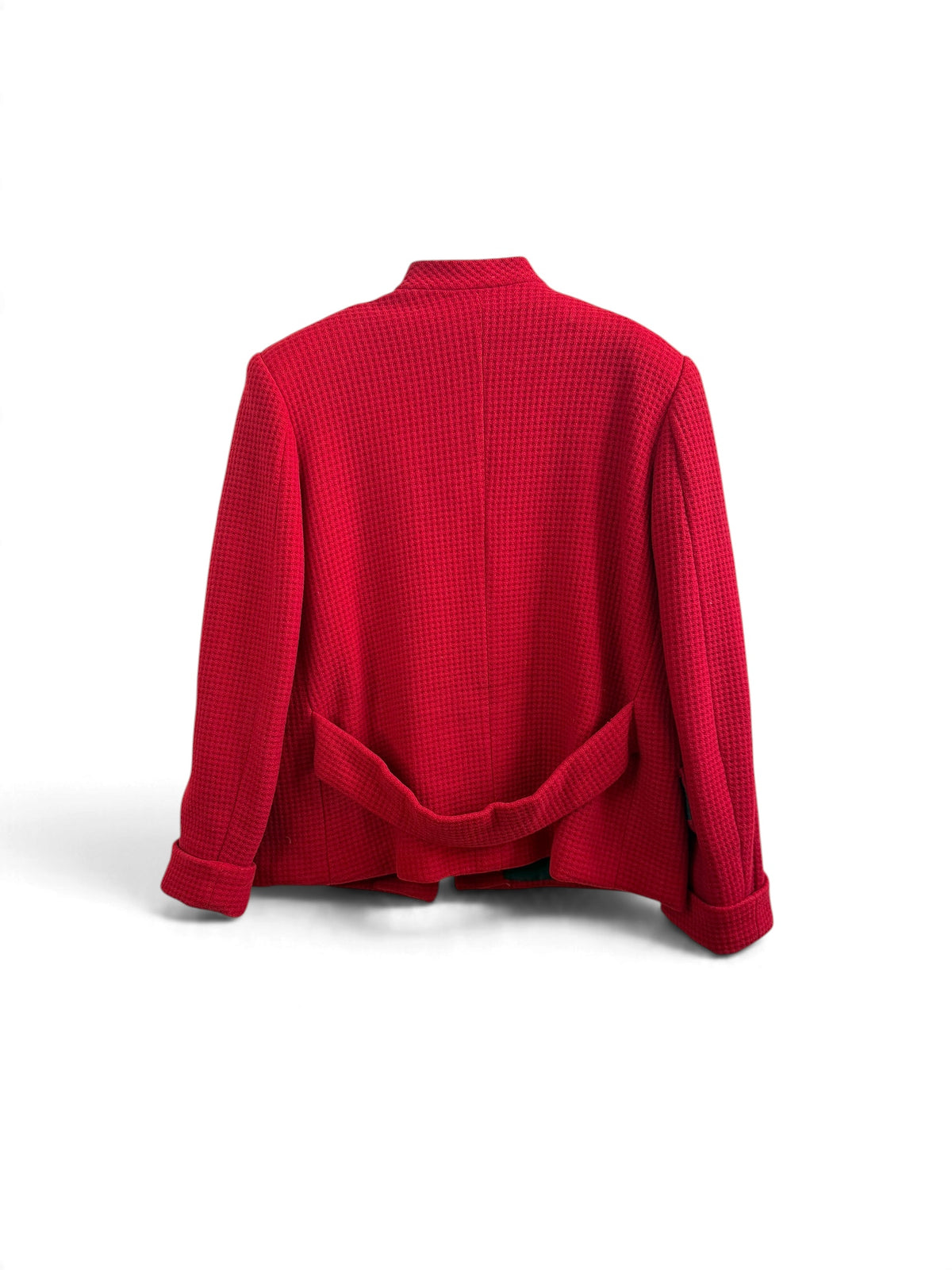 Casaco Vermelho Estilo Capa Vintage