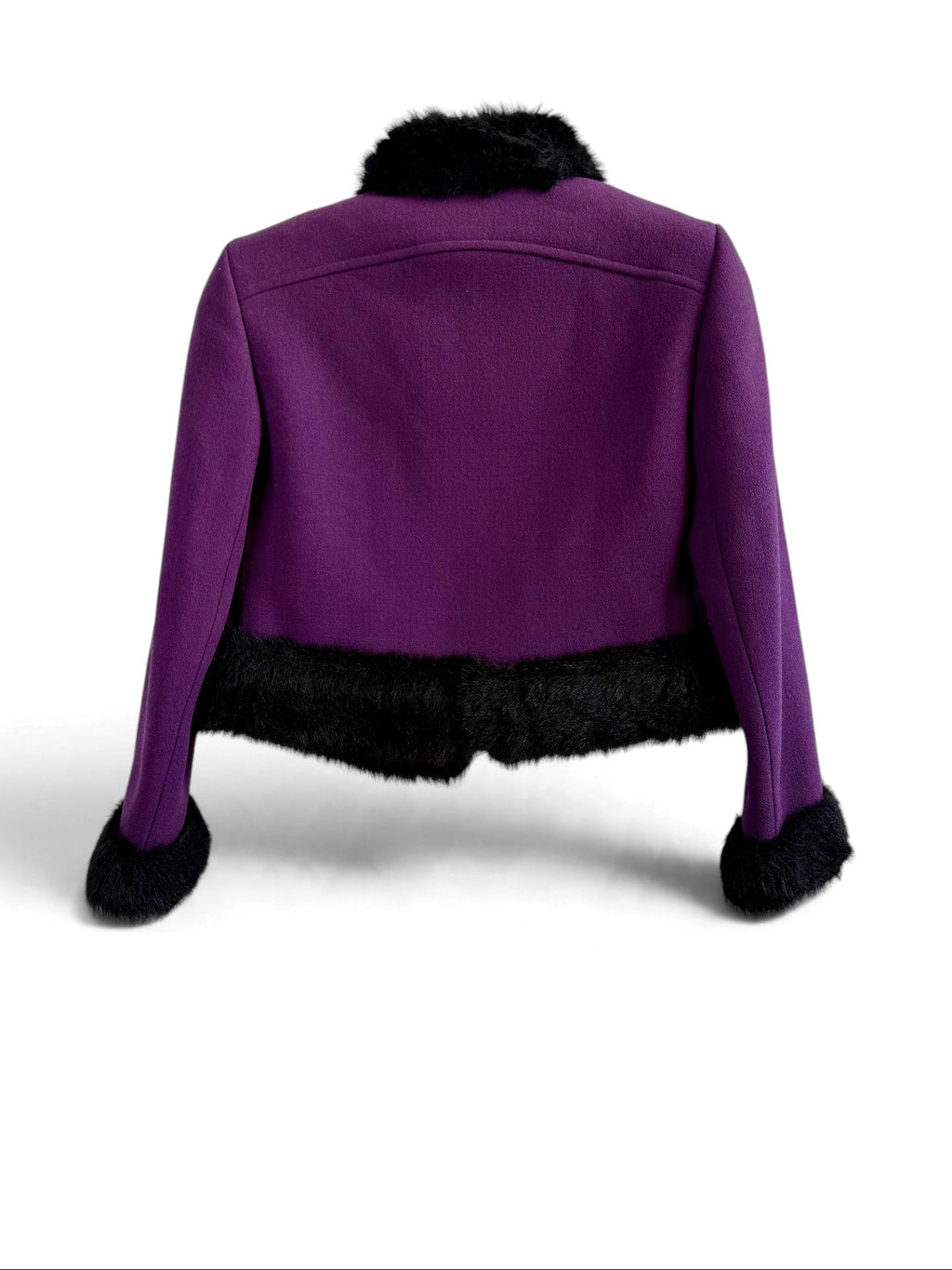Saint-Simon Purple Vintage Cropped Jacket