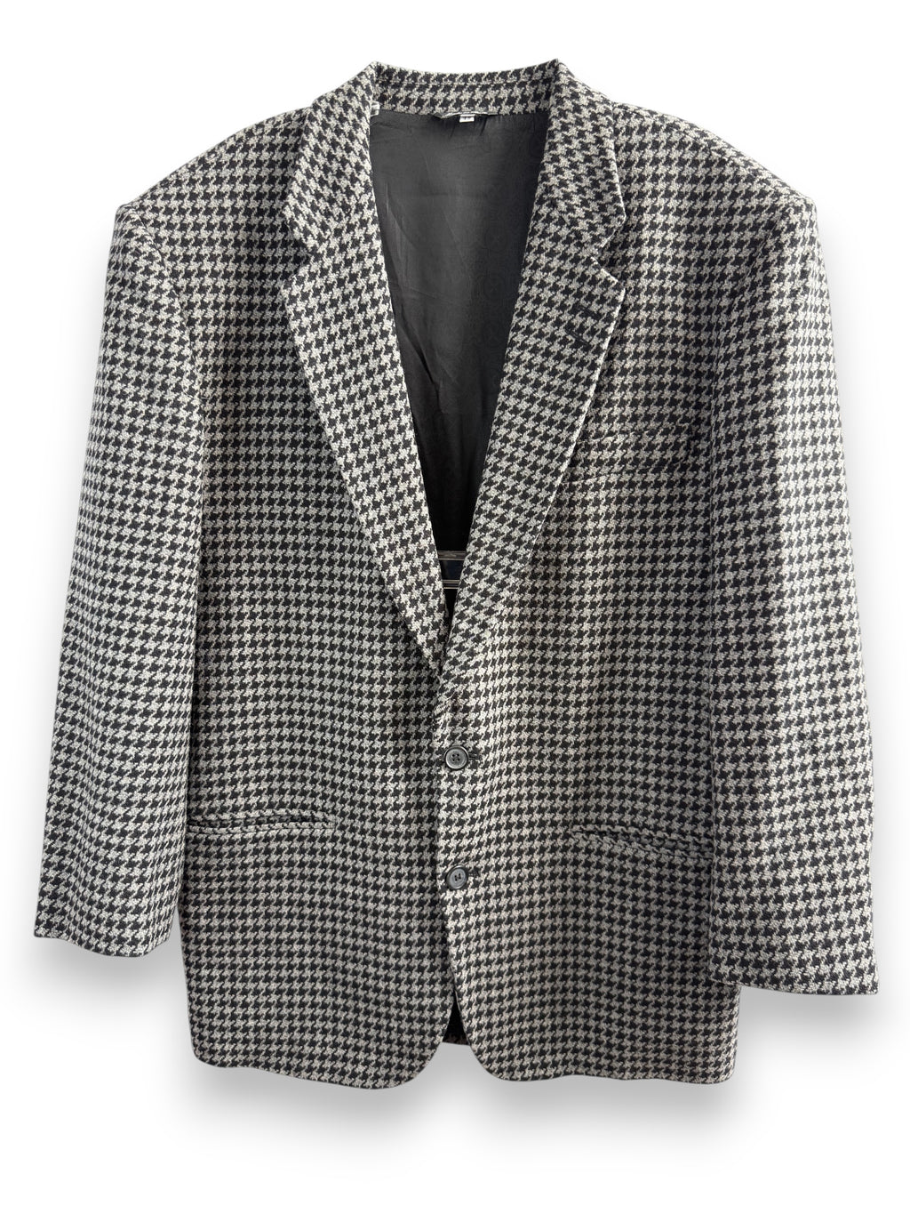 Vintage Black & White Houndstooth wool Blazer