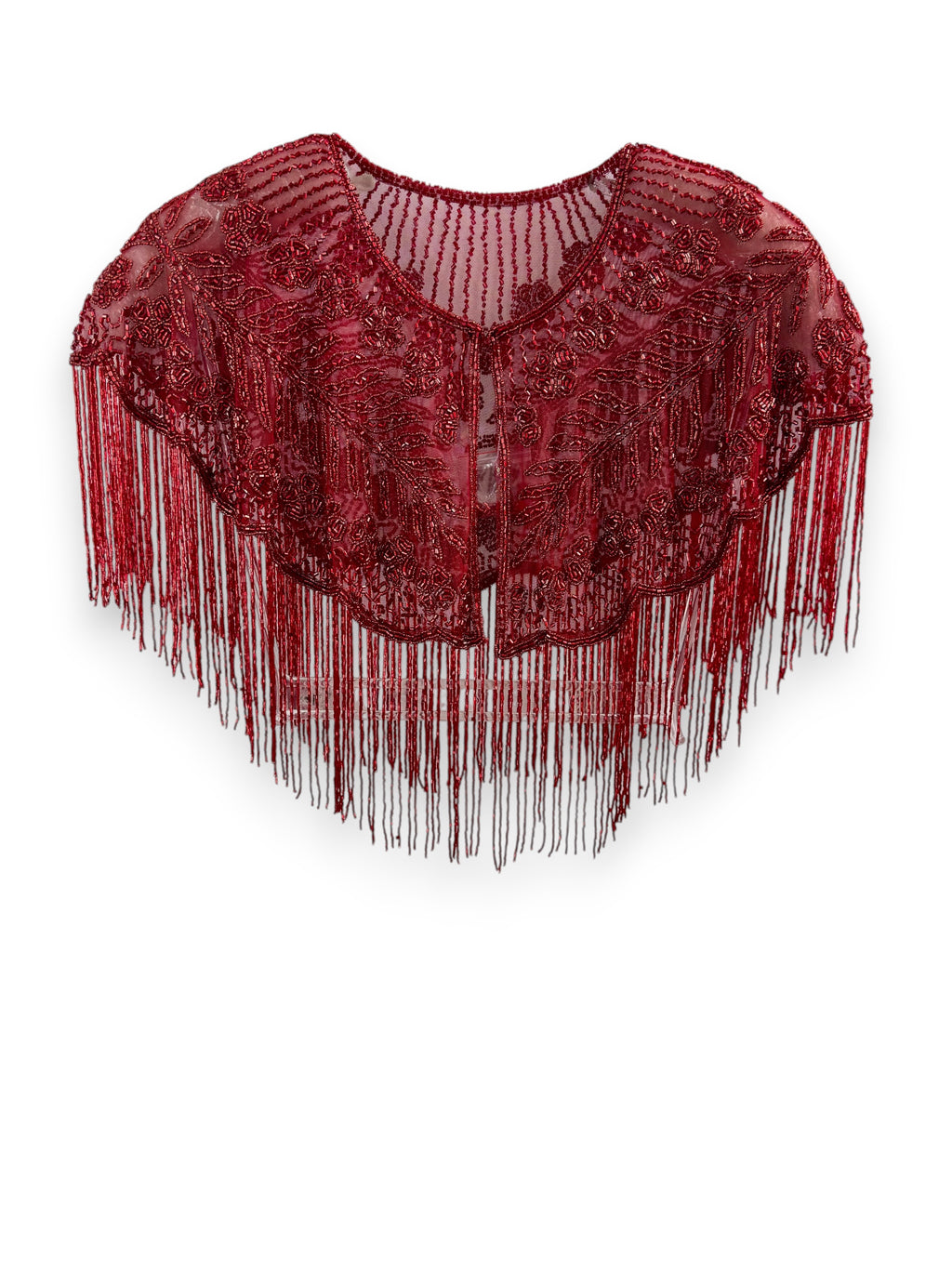 Indian Beaded Fringe Capelet