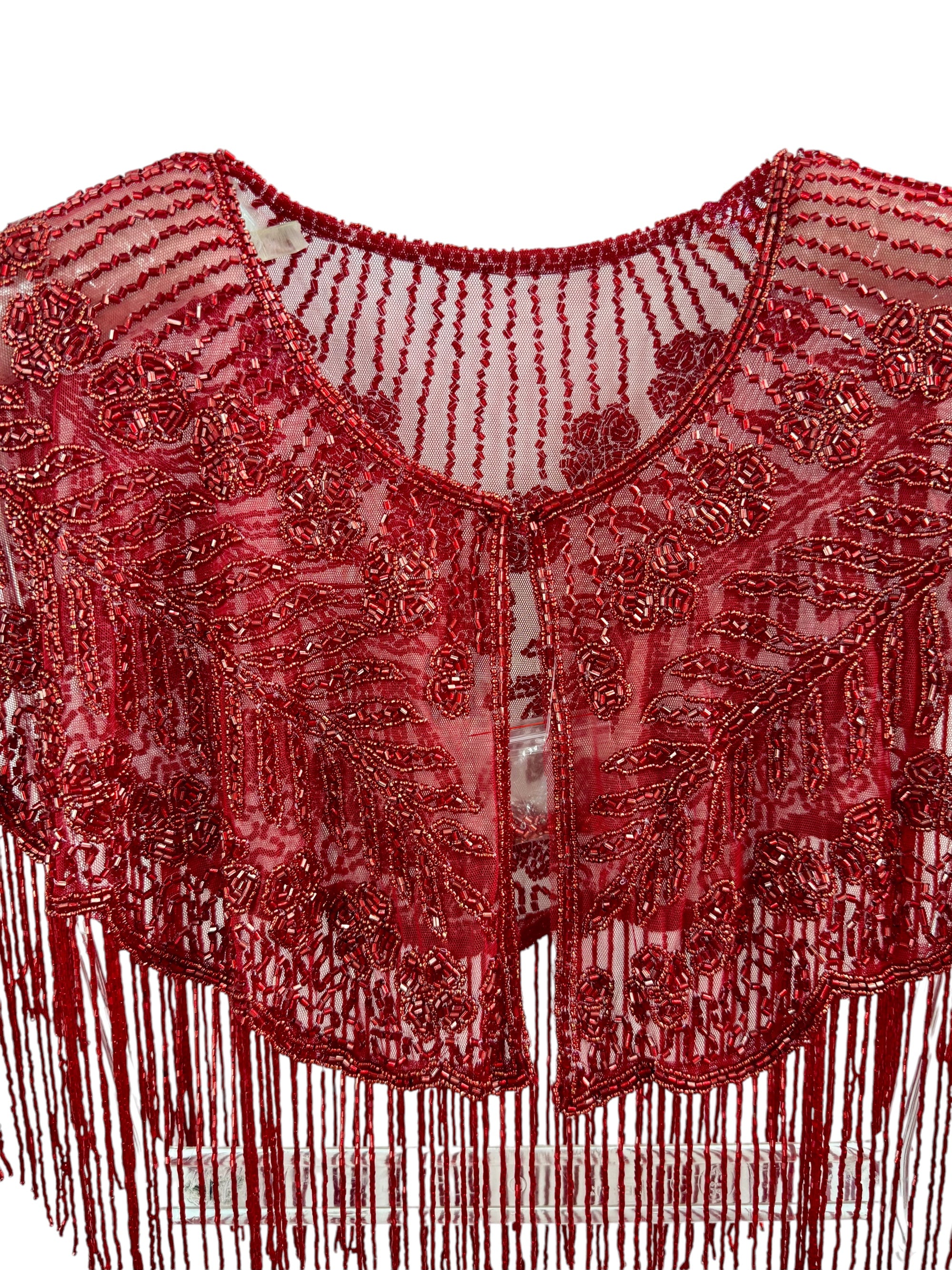 Indian Beaded Fringe Capelet