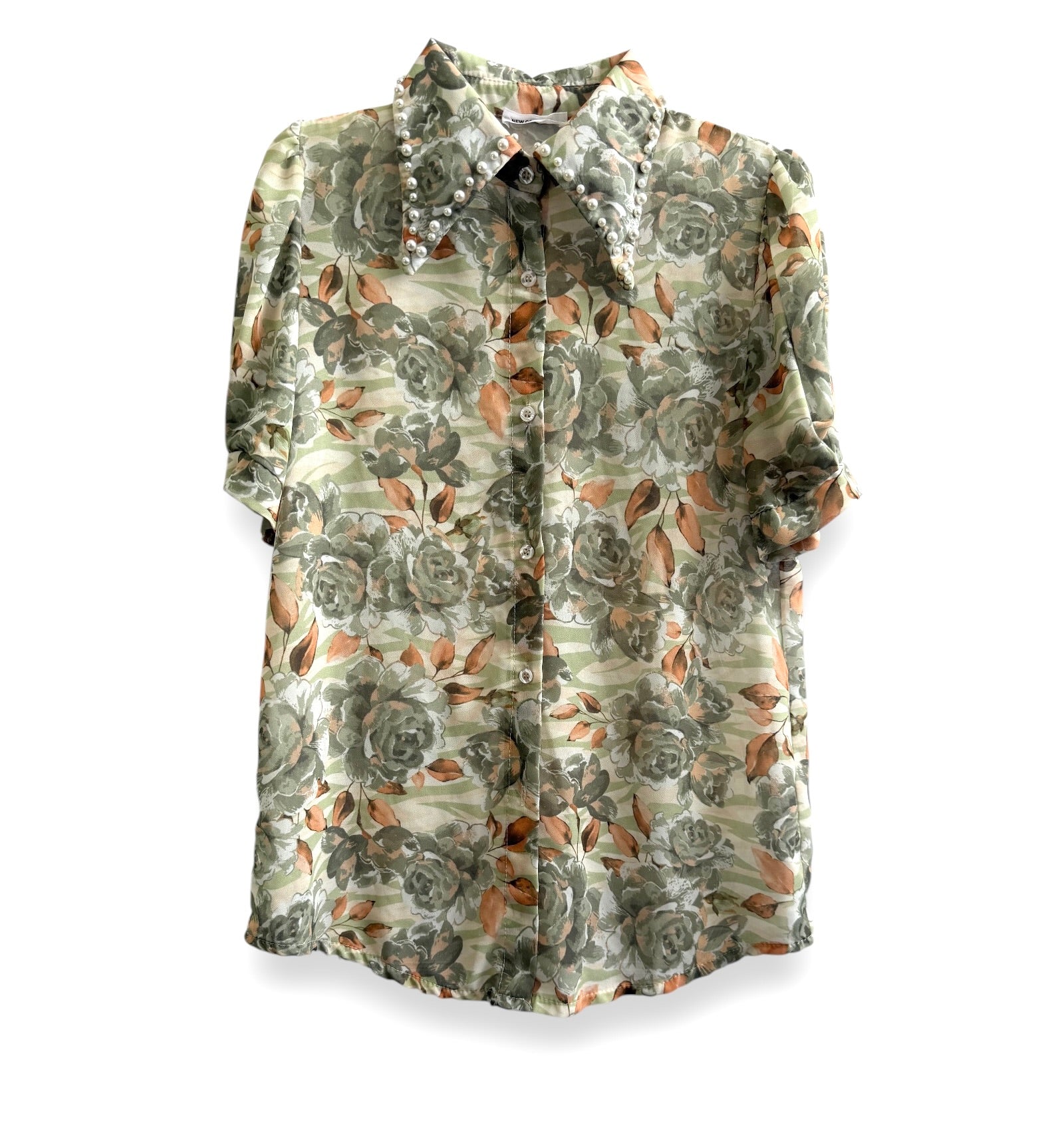 Sheer Floral Vintage Shirt