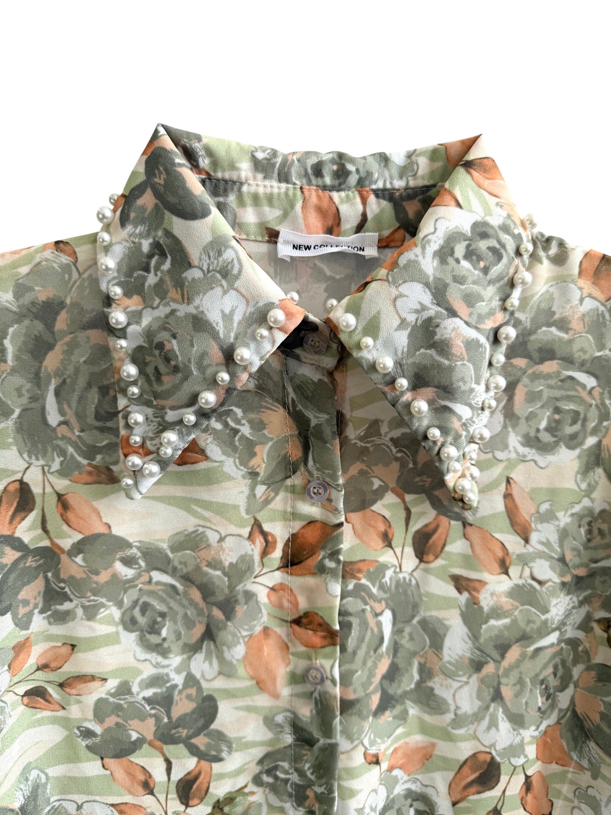 Sheer Floral Vintage Shirt