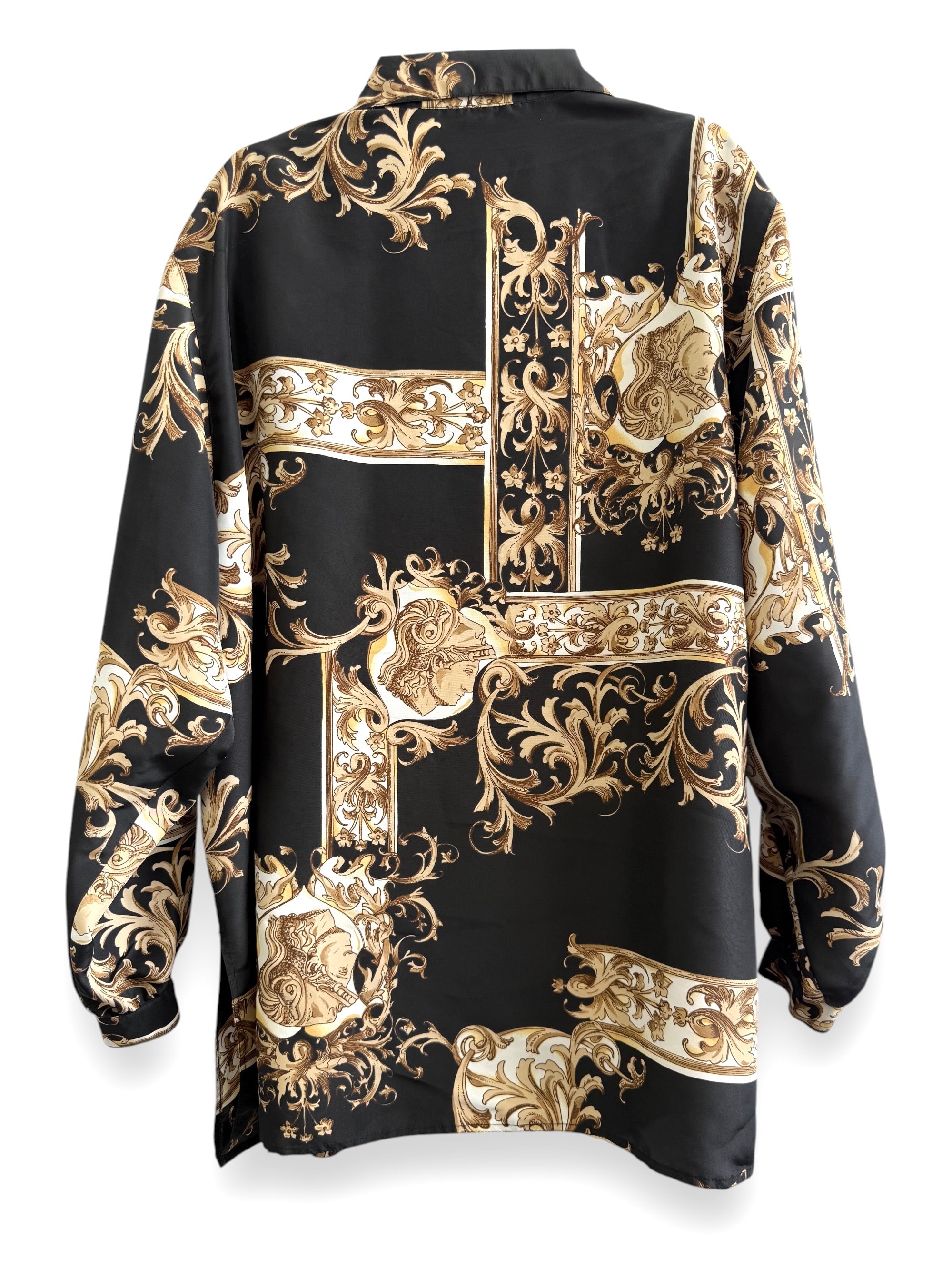 Black & Gold Baroque Vintage Shirt