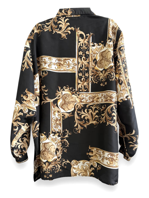 Black & Gold Baroque Vintage Shirt